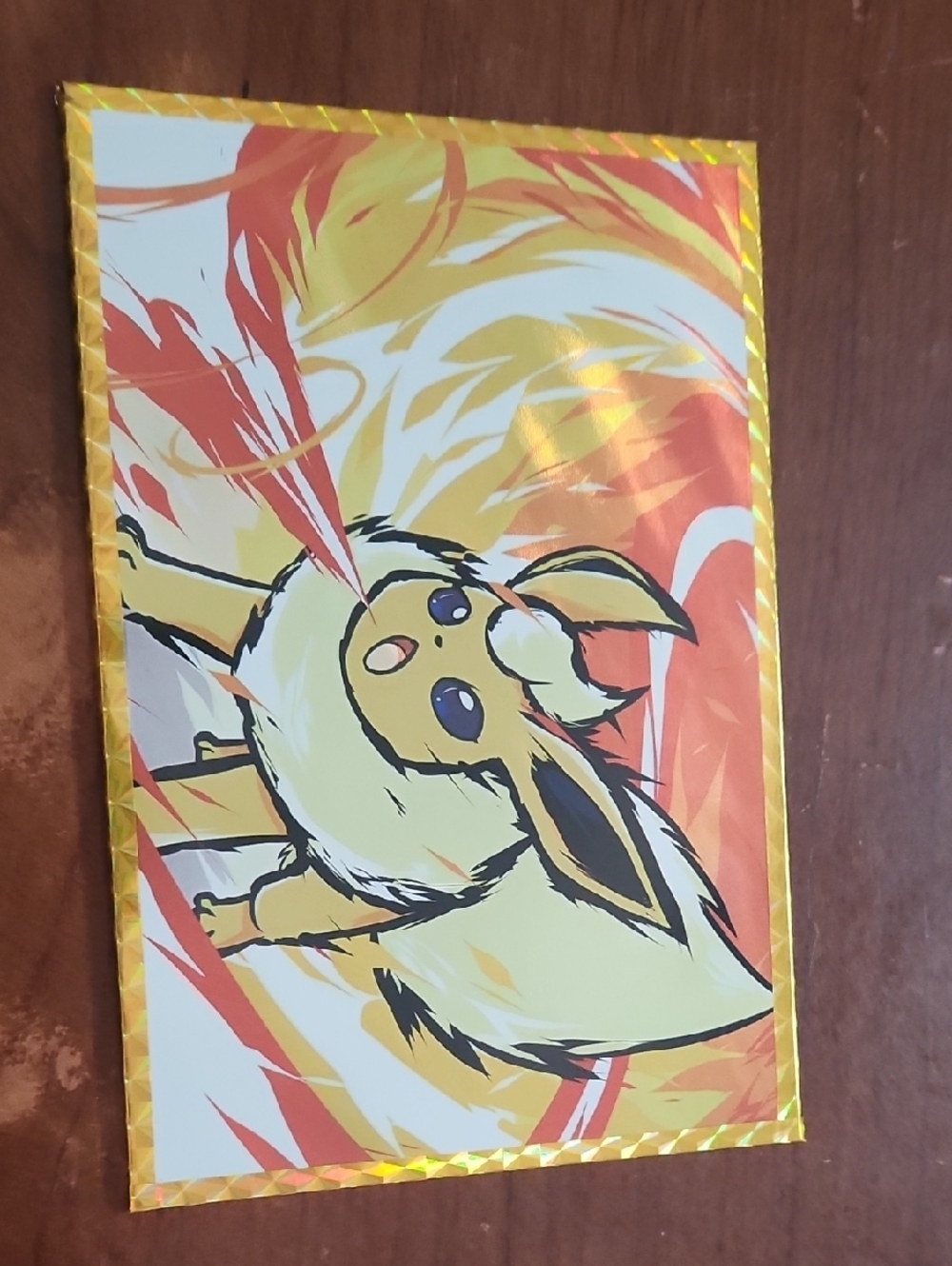 Pokemon Flareon Safari Artboard— Yellow & Orange
